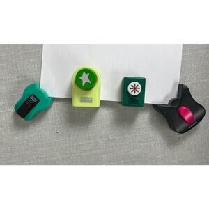 Mixed Lot Of Round Corner Punches Paper Punch Flower Star Card Making Art Crafts